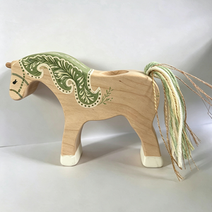 <span class=keywords><strong>Sculture</strong></span> <span class=keywords><strong>in</strong></span> <span class=keywords><strong>Legno</strong></span> <span class=keywords><strong>Personalizzate</strong></span>, Statuette di Cavalli Marroni Fatte a Mano per Decorazione Tavolo - Product Image 2