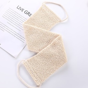 Brosse exfoliante naturelle pour le corps en fibre de loofah, style simple, gant long, éponge en sisal, <span class=keywords><strong>chanvre</strong></span> et rami, brosses de bain, éponges et exfoliants - Product Image 2