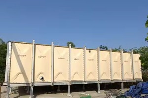 Tanque de almacenamiento de agua de panel GRP atornillado reforzado Aplicación de acero industrial-comercial para industrias agrícolas - Product Image 3