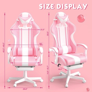 LED gratis lindo <span class=keywords><strong>Hello</strong></span> <span class=keywords><strong>Kitty</strong></span> Rosa Blanco sillas <span class=keywords><strong>gamer</strong></span> con reposapiés descuento 10% sillas <span class=keywords><strong>de</strong></span> Juegos <span class=keywords><strong>de</strong></span> ordenador para niñas y damas - Product Image 2