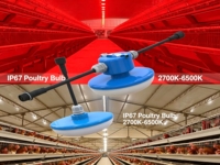 Éclairage pour poulailler, ampoule LED 7-15W, 130lm/W, couvercle transparent, IP67, sans scintillement, éclairage avicole