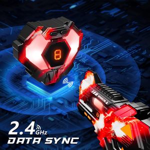 Pistola Láser de Juguete con Pantalla de Datos de 2.4GHz, con Chaleco y Objetivo Trasero, <span class=keywords><strong>para</strong></span> 4 Jugadores, Juego Interior y Exterior <span class=keywords><strong>para</strong></span> Niños y Adolescentes de 6 a 12+ Años - Product Image 3
