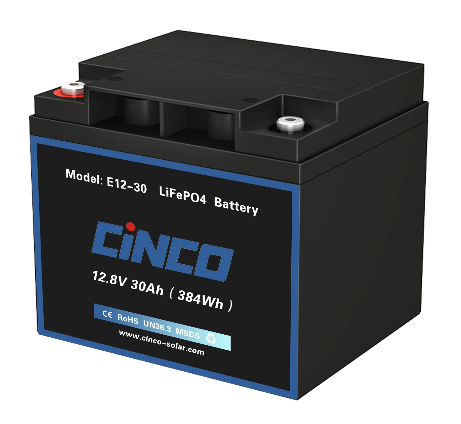 E12-30 lifepo4/ليثيوم البطارية الشمسية 12V 30AH ل نظام الطاقة الشمسية مع 3 سنوات الضمان