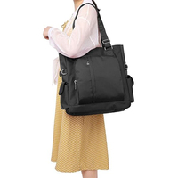 Toile Sac Fourre-Tout Étanche Nylon Multi Poche Sacs À Bandoulière Ordinateur Portable Sac De Travail Professeur Sac À Main et Sacs À Main pour Femmes Hommes Polyester