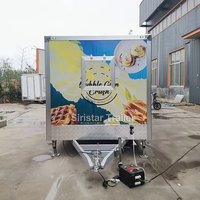 Camion de restauration rapide mobile personnalisé de 18 pieds pour beignets/glace/desserts sucrés avec équipement de cuisine complet