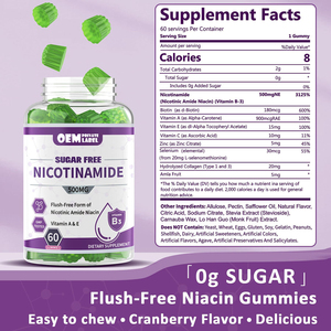 Gomitas de Vitaminas NAD+ 1200mg, Suplemento Liposomal de NAD con Trans-Resveratrol y Extracto de Pimienta Negra para la Salud Celular Cerebral - Product Image 6