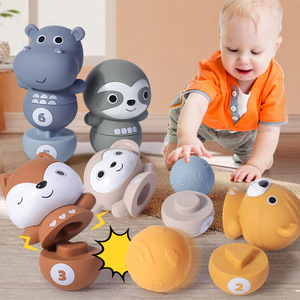 <span class=keywords><strong>Juguetes</strong></span> <span class=keywords><strong>Montessori</strong></span> para Bebé de Silicona Suave, Set de Bloques Apilables Anidables de Koala para Infantes de 6 a 12 Meses, Otros <span class=keywords><strong>Juguetes</strong></span> de Baño para Niños Pequeños - Product Image 3