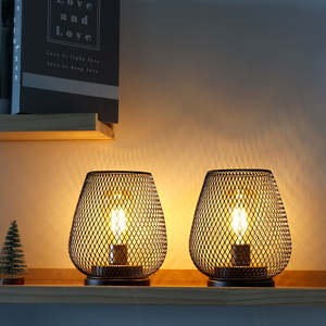 Birdcage Shape Cordless LED Desk Lamp <b>Touch</b> Dimming Nordic Brown 5V Input Voltage Free Shipping Indoor Decorative <b>Light</b> - Product Image 4