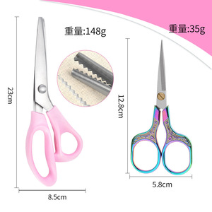 Tailor's Scissors Stainless Steel V Shaped Fabric Cutting Pattern Scissors For Sewing And Crafting - Product Image 3