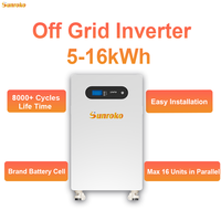 Système solaire photovoltaïque hors réseau Sunroko 3000W 5Kw 6Kw 8000W 10Kw, kit d'énergie solaire tout-en-un