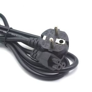Số lượng lớn tiêu chuẩn Châu Âu AC máy tính xách tay cáp điện 3 pin EU dây điện mở rộng 3 lõi 3x0.75mm2 để kết nối IEC320-C6 - Product Image 2