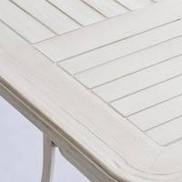 Table d'extérieur carrée 80 * 80 cm de style minimaliste, idéale pour les tables de balcon, facile d'entretien pour les terrasses extérieures