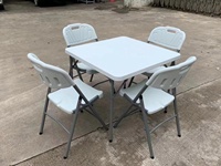 Table pliante carrée en plastique HDPE pour l'extérieur à vendre