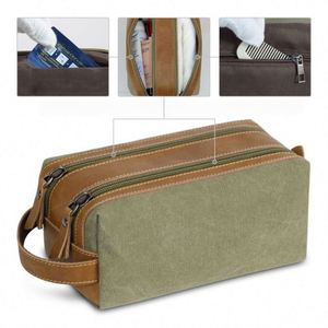 Personalized Travel <b>Toiletry</b> <b>Bag</b> <b>for</b> <b>Men</b> Waterproof Shaving Organizer & Dopp Kit - Custom Logo Available - Product Image 3