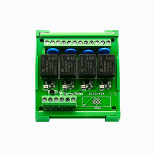 <span class=keywords><strong>4</strong></span> चैनल विद्युत चुम्बकीय रिले मॉड्यूल 3V 5V 6V 9V 12V 24V दीन रेल पैनल स्वचालन पीएलसी बोर्ड बिजली रिले के लिए माउंट - Product Image 1
