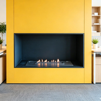 AF40 1 Stage Flame Intelligent Ethanol Fire Insert Built-In Electric Remote Control Automatic Bio Ethanol Fireplace Burner.