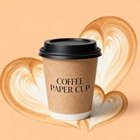 Gobelets en papier jetables à double paroi conçus en usine, gobelet en papier imprimé avec logo personnalisé pour café chaud au latte pour boisson