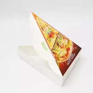 免费样品批发印刷定制环保标志艺术纸食品包装纸三角披萨盒