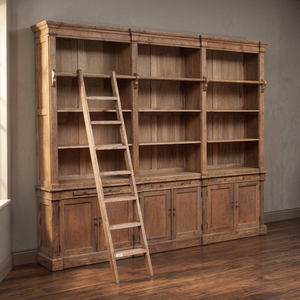 Étagères en bois massif indonésien, étagères réglables multifonctionnelles, design européen pour la maison, le bureau, le salon, l'école - Product Image 2