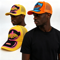 Gorra Trucker de 5 Paneles, Bordada con Logotipo, 100% Algodón, Dos Tonos, Estilo Y2K, Hip Hop, para Exteriores, de Alta Calidad, Personalizada por Fábrica China