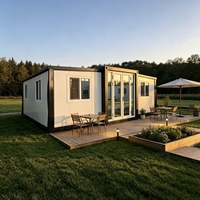 Maison conteneur modulaire en panneaux sandwich d'acier, extensible, mobile, préfabriquée, design moderne et minimaliste, détachable pour hôtel ou atelier
