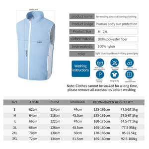 Heat Proof Water Cooling <strong>Clothing</strong> Work Suit Cool <strong>Air</strong> <strong>Conditioning</strong> <strong>Clothing</strong> for <strong>Air</strong> Conditioner Compressor Jacket Stand Men Raw - Product Image 6