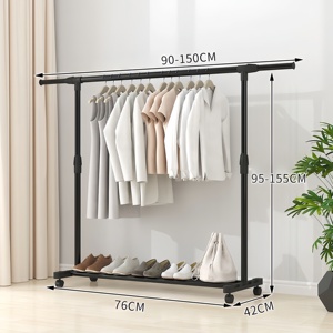 Pratik İç/Dış Mekan Alüminyum Alaşımlı Giysi ve Yorgan Askılığı <span class=keywords><strong>Metal</strong></span> Ayaklı Ayakkabı Kurutma Askısı Oturma Odası İçin - Product Image 2