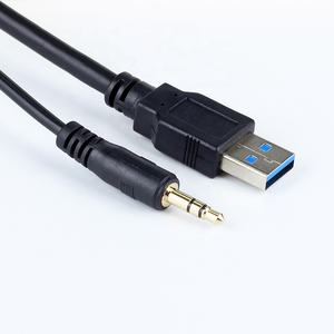 พอร์ต USB <span class=keywords><strong>AUX</strong></span> สำหรับคอนโซลรถยนต์ช่องเสียบ USB สำหรับเครื่องเสียงรถยนต์ USB3.0ต่อสายเคเบิลตัวผู้ไปยังตัวเมีย3.5มม. - Product Image 4
