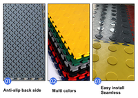 Livraison rapide Carreaux de garage Casse-tête de sol de garage à emboîtement Pvc-Verrouillage-Garage-Carreaux de sol pour l'entretien de la voiture
