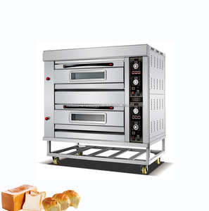 Nouveau four à pizza à gaz commercial à 2 étages à 6 plateaux 220V utilisation de boulangerie à économie d'énergie hôtels maisons - Product Image 1