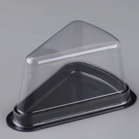Boîte à sandwich jetable à vente chaude, boîte à gâteau en blister, emballage triangulaire