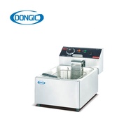 Venta caliente de acero inoxidable comercial tanque freidora pollo frito Chips eléctrico freidoras máquina para restaurante de comida rápida