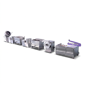 Machine de fabrication de chips de pommes de terre à contrôle automatique à petite échelle, 500 kg/h, ligne de frites à convoyeur continu, fruits et légumes - Product Image 1