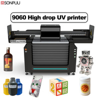 Impresora UV Industrial de Alta Gama Ricoh A2 9060, 90x60cm, 50cm de Altura, Impresión 3D con Textura, Cabezal de Impresión I3200, para Flex, Maletas, Llaveros, Teléfonos