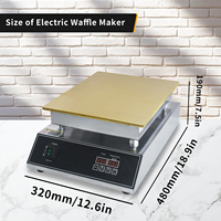 Profesional & domestik 1,5 kW pembuat Pancake & Soufflé portabel tugas berat peralatan sarapan Non-Stick piring mesin makanan ringan baru