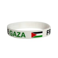 Bracelet en silicone unisexe tendance 2026 pour la sensibilisation à la Palestine Libre, Bracelet en caoutchouc à thème tendance 2026