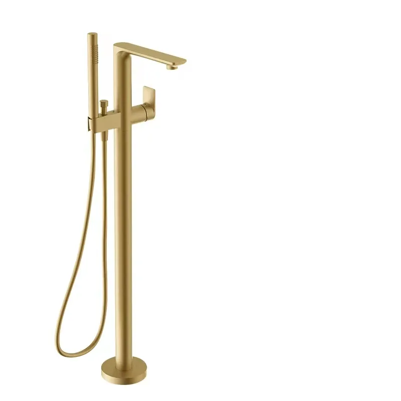 Cổ điển OEM/ODM Brass có thể điều chỉnh tắm tầng thường vụ Chrome bồn tắm vòi hoa sen phòng tắm vòi với tay vòi hoa sen