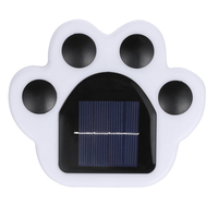 Lampe solaire LED pour jardin avec empreinte de patte, indice de protection IP65, pour chien ou chat, éclairage de pelouse, chemin, patio ou décoration de cour