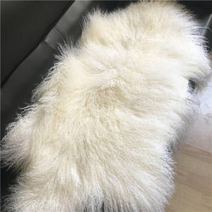 Plaques en peau de mouton bouclée naturelle Peau d'agneau Jeté de canapé-lit - Product Image 6