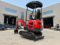 Mini-excavatrice sur chenilles Kubato QD18 avec moteur EPA 1.8T |   Excavatrice de construction certifiée CE avec engrenage et moteur de godet de 0,02 m