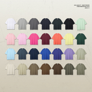 T-shirt unisexe surdimensionné à manches courtes en coton tricoté de haute qualité 230G imprimé 2024 - Product Image 5