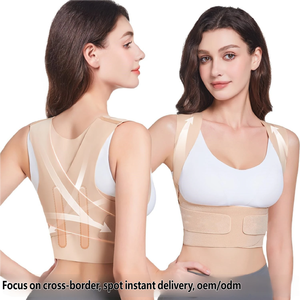 Correcteur de posture réglable et respirant anti-cyphose pour hommes, femmes et enfants – Soutien dorsal fin pour l'été - Product Image 1