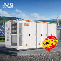 Système de stockage de batterie solaire LiFePO4 MATE 5MWh avec système de refroidissement liquide, conteneur BESS certifié UL9540A pour micro-réseau