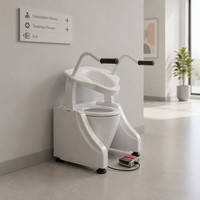 Équipement de levage de toilette assisté à commande électrique pour les personnes âgées, pour la routine quotidienne des toilettes