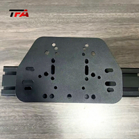 Support de volant en acier lisse usiné sur mesure pour structure de cockpit de simulation de course universelle