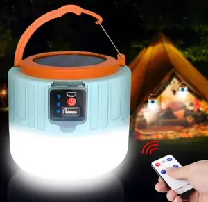 Portable Emergency Light Rechargeable Maintenance Solar Work Light BBQ Led Camping Light