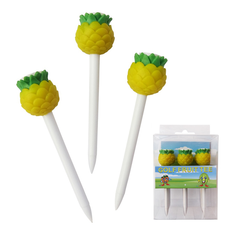 2021 high quality 83mm plastic fruit shaped golf tee accessories for golf course