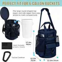 Sac seau de baseball, organisateur d'accessoires d'entraînement de baseball, sac seau de softball avec fond antidérapant