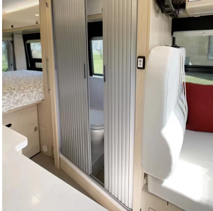 プラスチックキャンピングカー家具タンボールドアキャビネットPVCABSシャッタースラット<span class=keywords><strong>RV</strong></span>トイレドア<span class=keywords><strong>RV</strong></span>キャンピングカーキャラバンバスルーム用 - Product Image 4