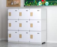 Armoire de rangement en plastique ABS spacieuse, robuste et tendance, taille personnalisable 4-5L, durable, multifonctionnelle, détachable et anti-poussière pour enfants